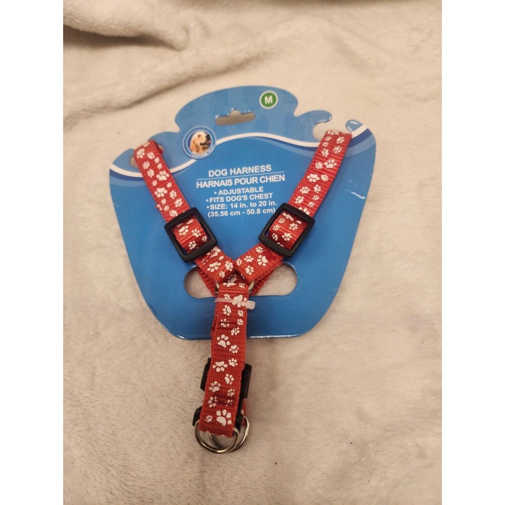Greenbrier Kennel Club Red Paws Dog Harness Adjustable Size M